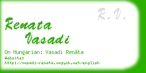 renata vasadi business card